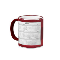 Best Mom 2012 Calendar Red Ornaments Coffee Mug