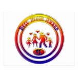 Best Mom Award Rainbow Family Post Card