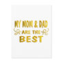 Best Mom & Dad Postcard