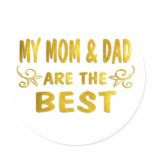 Best Mom & Dad stickers