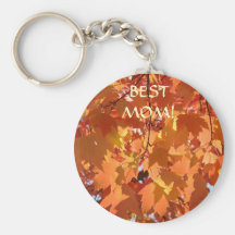 BEST MOM! KEYCHAIN Gifts Autumn Leaves key chains