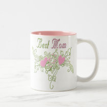 Best Mom Swirling Hearts mugs