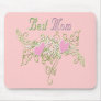 Best Mom Swirling Hearts Mouse Mat