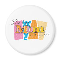 Best Mom World Refrigerator Magnets