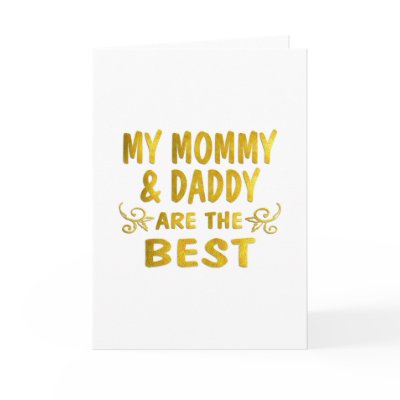 Best Mommy & Daddy Greeting Cards by TLArnold5