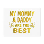 Best Mommy & Daddy Post Card