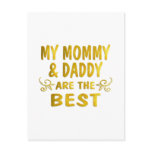 Best Mommy & Daddy Postcards