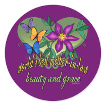 Best Mother-in-law Gifts Round Stickers
