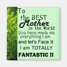 Best Mother In The World Fridge Magnets