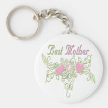 Best Mother Swirling Hearts Keychains