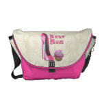 Best Mum Pink Stiletto Shoe and Cupcake Rickshaw M Commuter Bags