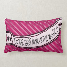 Best Mum Throw Pillow Lumbar