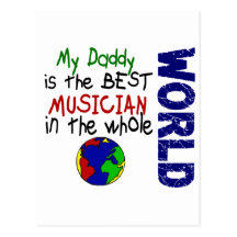 Best Musician In World 2 (Daddy) Postcards