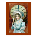 "Best New Year Wishes" Vintage Post Card