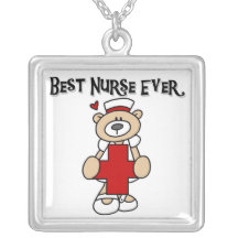 Best Nurse Ever Tshirts and Gifts Necklace