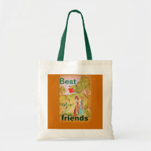 Best of friends tote bags