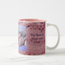 Best of Mom & Dad! mugs Baby Girl Little Feet Pink