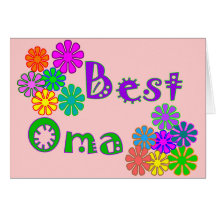 Best Oma  Mother's Day Gifts Card