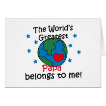 Best Papa Belongs to me Greeting Card