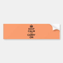 Best Price Keep Calm And Carry On Black Bumper Stickers