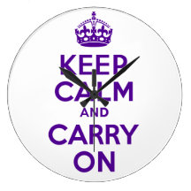 Best Price Keep Calm And Carry On Purple Custom
