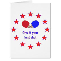 Best Shot Ping Pong Card
