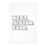 Best Sister Ever Customized Stationery