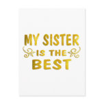 Best Sister Post Card