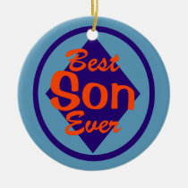 Best Son Ever Personalized Photo Ornament ornaments