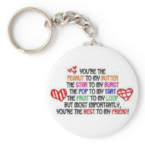 best to my friend key chain