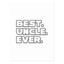 Best Uncle Ever Post Card
