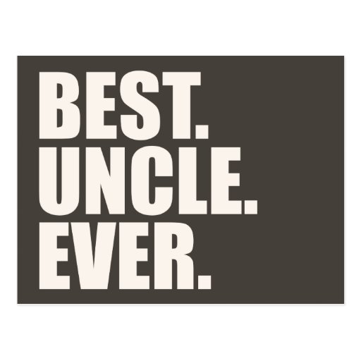 Best. Uncle. Ever. Postcard