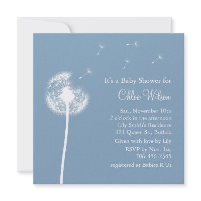 Best Wishes! Baby Shower invitation (blue) by prettyfancyinvites