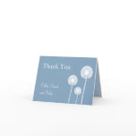 Best Wishes! Baby Shower Thank You Card (blue)