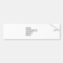 Best Wrestling Coach Ever Bumper Stickers