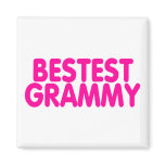 Bestest Grammy Pink magnets