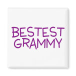 Bestest Grammy Purple magnets