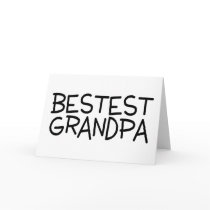 Bestest Grandpa Greeting Card