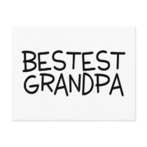 Bestest Grandpa Post Card