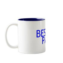 Bestest Papa Blue Mugs