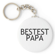 Bestest Papa Key Chain