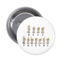 BestFriendsAmeslan062511 Pinback Buttons