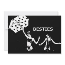 Besties Best Friends on the Beach Invitations