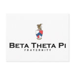 Beta Theta Pi with Crest - Colour Post Card