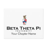 Beta Theta Pi with Crest - Colour Post Card