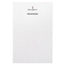 Beta Theta Pi with Crest - Colour Stationery Design