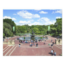 Bethesda Fountain in Central Park NY Photographic Print