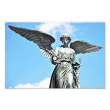 Bethesda Fountain Statue in Central Park, NY Photo