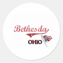 Bethesda Ohio City Classic Round Sticker
