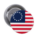 Betsy Ross 13 Stars American Flag Pin